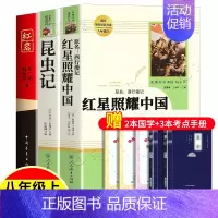 人教版bi读❤️红星照耀中国+昆虫记+红岩[赠3本考点+2本名著] [正版]红星照耀中国红岩昆虫记原著无删减人民教育出版