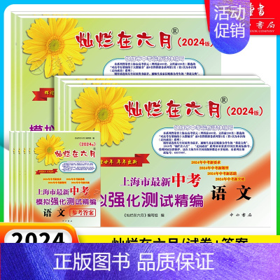 [10册含答案]中考模拟卷 语数英物化 九年级/初中三年级 [正版]2024灿烂在六月上海中考历年真题 数学语文英语物理