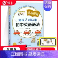 初中英语语法 初中通用 [正版]漫画图解超好记超好用初中英语语法词汇七八九年级中考英语语法考点全解全练语法思维导图漫画辨