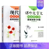 7年级 现代文+文言文 (2本) 初中通用 [正版]周计划初中数学计算题代数综合几何综合高效训练 初中课外文言文阅读12