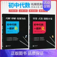 [2本]初中代数一题多变+一题多解 初中通用 [正版]初中代数几何一题多变多解图变量变题根不变巧解妙解化繁为简中考总复习