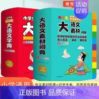 [两本套装]大语文素材+大语文字典 小学通用 [正版]2024新版小学生多功能大语文素材词典小学作文素材积累彩图大字版名