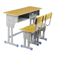 丰和汇双人双柱升降式学生课桌椅