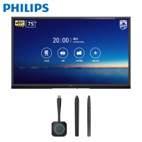 飞利浦会议平板能75英寸触摸屏电视智能教学一体机电子白板视频会议商用显示屏75BDL3352T