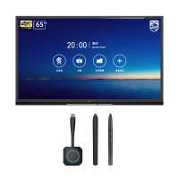 飞利浦会议平板65英寸触摸屏电视智能教学一体机电子白板视频会议商用显示屏65BDL3352T壁挂款