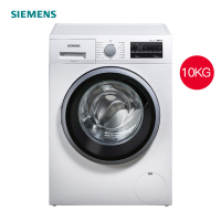 西门子 WM12P2602W 10公斤大容量变频节能低噪时尚白色外观全自动滚筒洗衣机