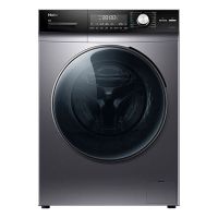 海尔EG100HBDC189SU1全自动10kg 滚筒直驱变频洗烘一体玉墨银智能投放微蒸空气洗摇篮柔洗