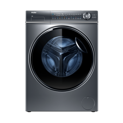 (当天发货)海尔滚筒洗衣机XQG100-B14376LU1光等离子除菌 极夜灰