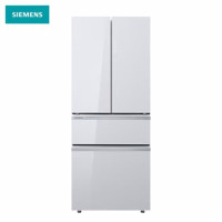 西门子(SIEMENS)KF72FVA20C 462升大容量多门变频冰箱家用精控恒鲜多区净味 零度保鲜 玻璃面板 白