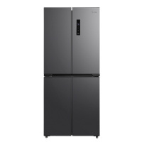 美的 BCD-407WSPZM(E)炭灰-月夜407升一级智能双变频十字对开双开门四开门家用电冰箱大容量