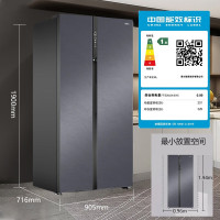 海尔Haie双开门626升超大冷冻冰箱全空间保鲜科技AI智净BCD-626WLHSS19SAU1
