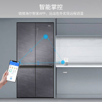 海尔(Haier)冰箱658升BCD-658WGHTD19SCU1十字对开门四开门全空间保鲜一级能效电冰箱