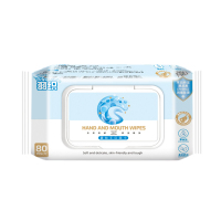 羽织婴幼手口加大湿巾带翻盖湿纸巾80片装单包
