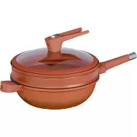 [GY]帝伯朗 TIBORANG 明星同款 第四代城际系列八合一浮雕多用锅 火焰橙
