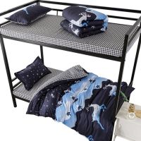 学生宿舍被褥六件套单人床被子床垫枕头全套装0.9m上下铺床上用品