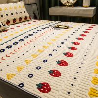 乳胶凉席三件套空调软席1.8米可水洗折叠1.5m床夏季学生宿舍1.2m