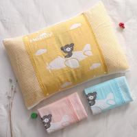 儿童枕巾一条装带扣棉枕套可固定宝宝卡通枕头巾幼儿园枕芯套