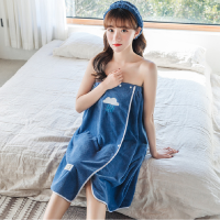 浴巾可穿可裹浴裙女抹胸家用可爱比棉吸水速干不毛夏天ins风