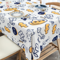 客厅餐桌布防水防油免洗茶几水果卡通桌布网红长方形家用桌布布艺