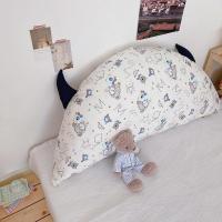 棉靠背枕床头靠垫儿童卡通半圆牛角卡通靠背柔软舒适可拆洗