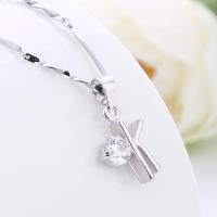 韩版戒指项链女锁骨链情侣学生颈链男简约四叶草女生脖子饰品礼物 J项链:OK