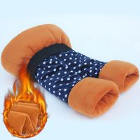 三角树冬季童装女童棉裤加绒加厚儿童小孩三层保暖打底长裤80-150 小圆点 80码建议身高70-80cm