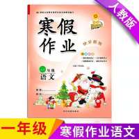 2021一年级上册寒假作业人教版语文数学同步练习册单元测试卷子 一年级上册 语文