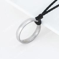 陪你到世界之巅季向空王一博顾放同款项链指环戒子链子潮情侣项链 黑色棉绳款(无礼盒简装) 季向空同款(不刻字)