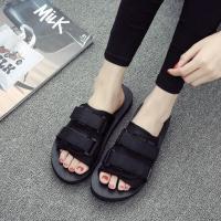 男士凉鞋夏季时尚沙滩鞋两用情侣外穿2021新款潮流凉拖休闲拖鞋男 1811外贸女款黑色 46