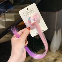 彩色马尾发夹韩国儿童女童宝宝公主小女孩发卡脏脏辫假发头饰发饰 44#独角兽款