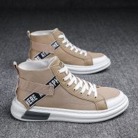 马丁靴男秋冬季英伦风潮靴高帮鞋男士棉鞋黑色皮靴加绒雪地靴子男 黑色特价款 43