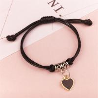 手链女学生韩版闺蜜手链二人三人四人五人六ins闺密diy简约情侣款 #黑色爱心一条 普通包装