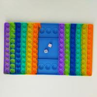 [跨境爆品]灭鼠先锋思维棋盘色子投掷成人解压亲子双人益智玩具 蓝色