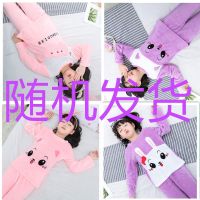 儿童睡衣秋冬季男女孩加厚长袖卡通小宝贝珊瑚绒套装男女童家居服 随机发货 8# 身高90-110内