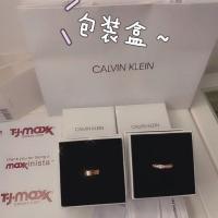 戒指女ins不掉色 小ck对戒情侣戒指刻字满天星素圈男女情人节礼物 专柜包装盒一套 5号