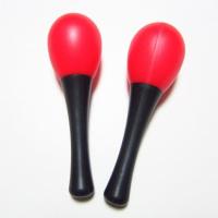 早教塑料沙锤玩具 砂锤音乐教具 亲子儿童益智打击乐器 沙球 小沙锤一对红色