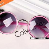 潮儿童太阳镜 防紫外线小孩蛤蟆镜 男女孩遮阳镜小孩眼镜宝宝墨镜 粉色