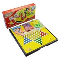 磁性折叠飞行棋斗兽棋围棋跳棋益智儿童玩具亲子休闲娱乐 磁性折叠跳棋(小号)不送备用棋子