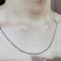 项链男潮男个性不掉色钛钢双层蛇骨情侣锁骨链气质百搭2021新款 O型链 钛钢 不掉色