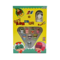 童珍开心超人8只装DIY互动层层叠玩具益智类玩具家庭亲子互动玩具 开心超人