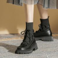 2021新款夏季马丁靴女薄款透气百搭英伦风春秋单靴女短靴瘦瘦靴子 黑色(单里) 35 正品保证