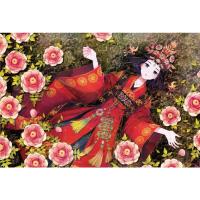 木质拼图1000片送女生日创意礼物成年人减压儿童益智卡通动漫玩具 藕色 女孩嫁衣1000分区