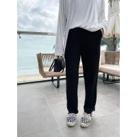 奶油KIDS女童裤子春秋外穿2021新款洋气亲子装儿童装宝宝休闲长裤 黑色 80码