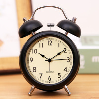 小闹钟学生专用床头夜光儿童男女孩电子时钟2021新款闹铃起床神器 小号数字款/黑 3英寸