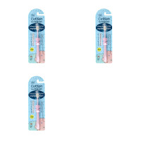 3支装 日本柔软万毛儿童专用护齿牙刷宝宝可爱卡通软绵绵护龈防蛀 3支 粉色 小象