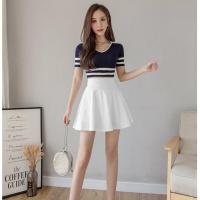 短裙半身裙女夏学生新款2021新款高腰百搭显瘦打底裤蓬蓬裙a字裙 白色 M 85-100