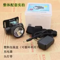 强光充电锂电超轻小头灯 迷你LED户外头戴式手电钓鱼远射超亮矿灯 10W纯黑311[白光]