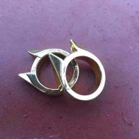 户外装备男用品武器扳指猫耳戒指指扣指虎破窗器 金色单只 常规款