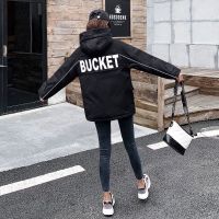 工装外套女春秋季韩版宽松BF2021初秋新款潮百搭森系风衣学生胖MM C-901#夹克(黑色) 不起球不褪色 S 70-