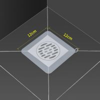 地漏防臭下水道防臭盖厕所堵臭神器硅胶防虫地漏盖通用密封地漏垫 加厚款-白色[12*12]